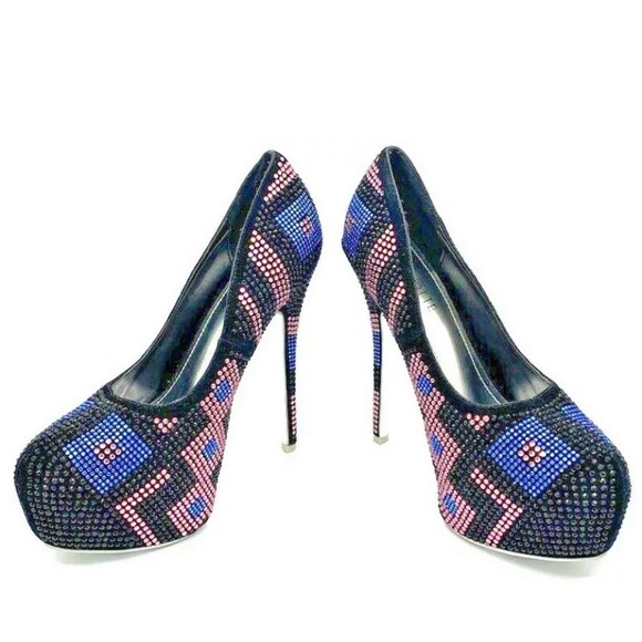 Mascotte Platform Stiletto Heels Multicolour Studs - Picture 2 of 12